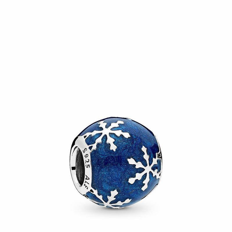 Talismane Pandora Wintry Delight Argint/Albastri (JTkzmSwo)